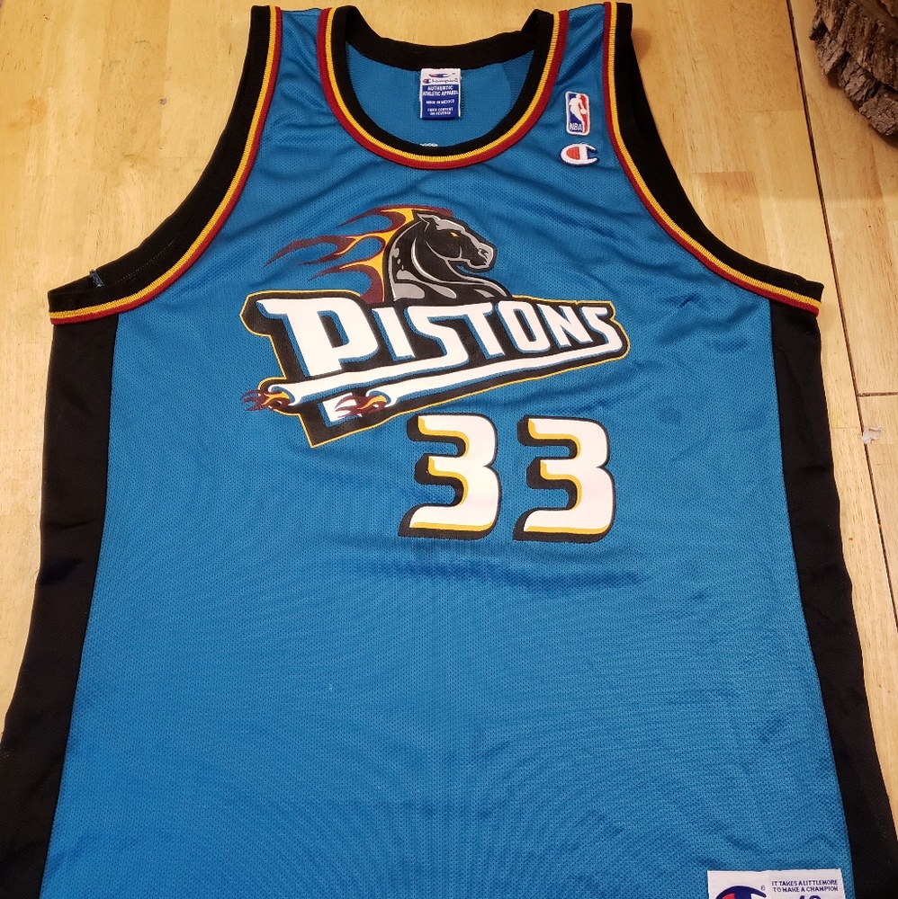 Vintage Champion Grant Hill Pistons Jersey 48